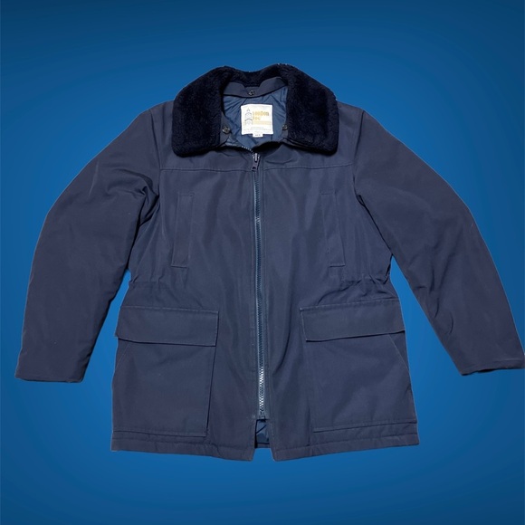 London Fog // Vintage // 1980s // Coat // Removable Fur Collar // 40R - Picture 1 of 5